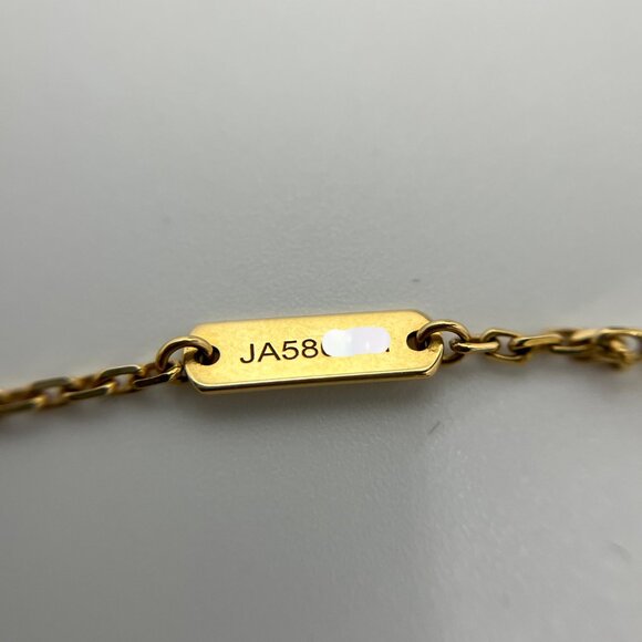 Authentic VCA Vintage Alhambra Black Onyx Pendant 18K YG Necklace - Picture 9 of 10